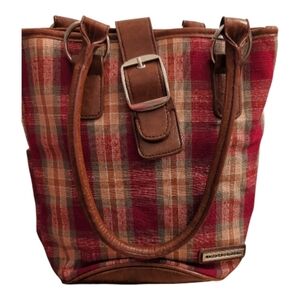 Longaberger Homestead Plaid Small Tote